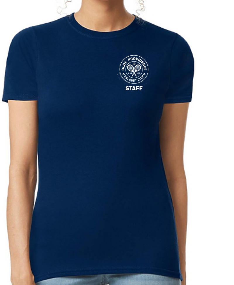 Olde Providence Racquet Club - Staff tshirt Navy - women