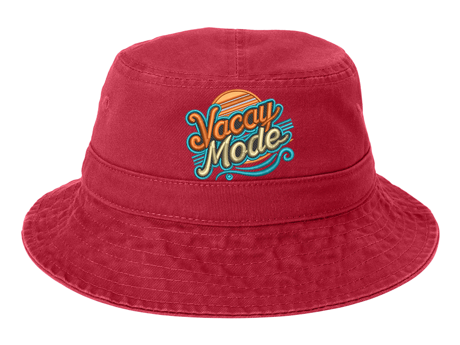 vacation-travel-bucket-hat-red