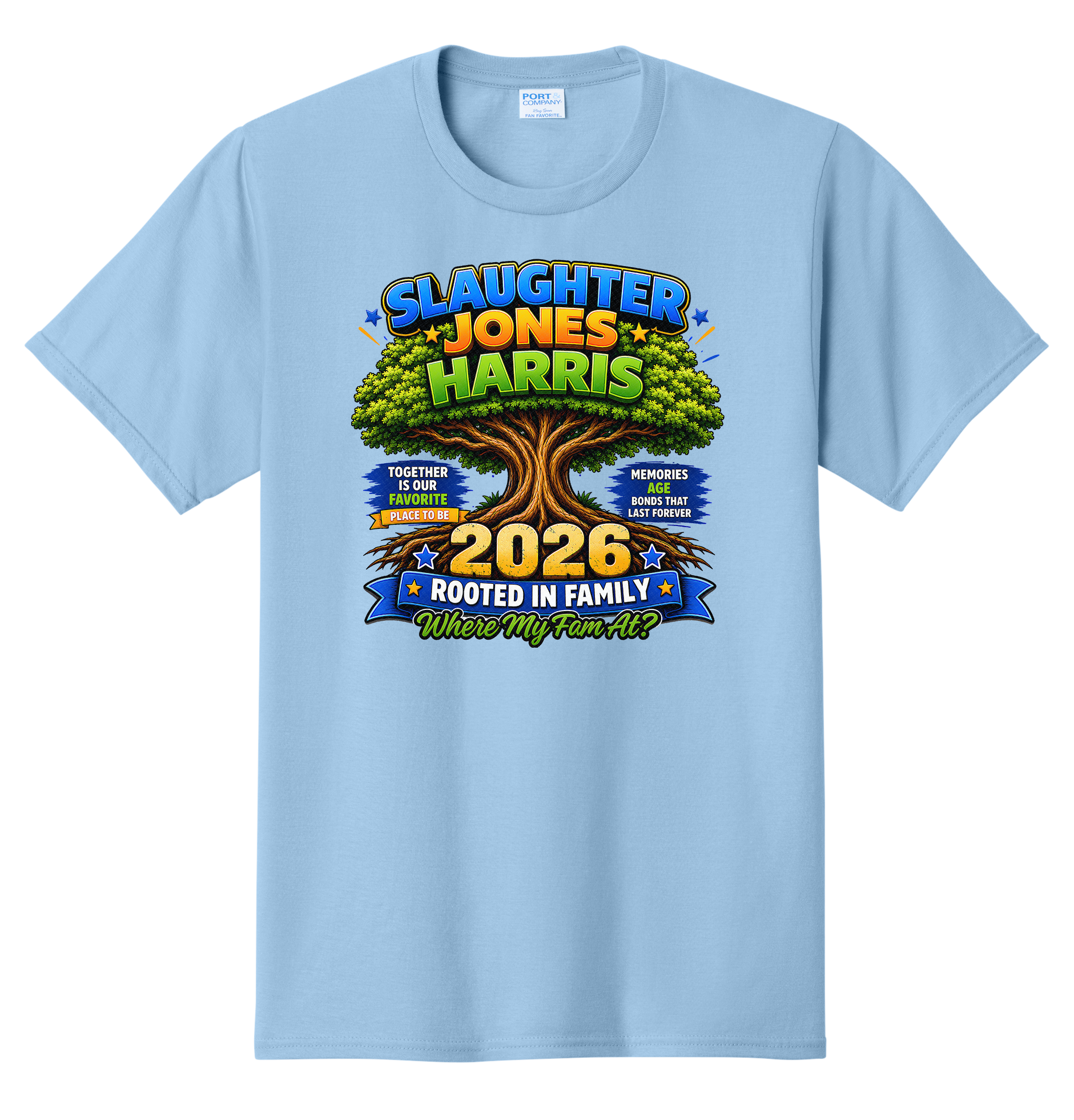 Slaughter, Jones and Harris familly reunion tshirt
