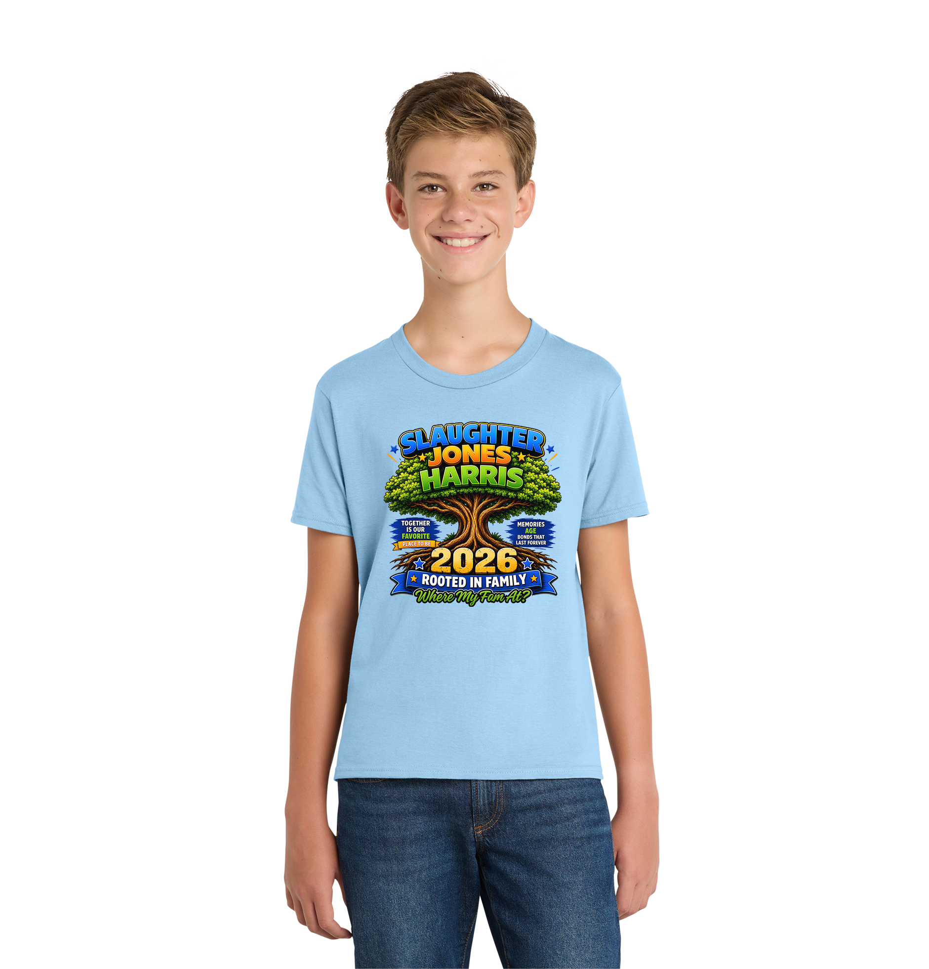 Slaughter, Jones and Harris familly reunion tshirt
