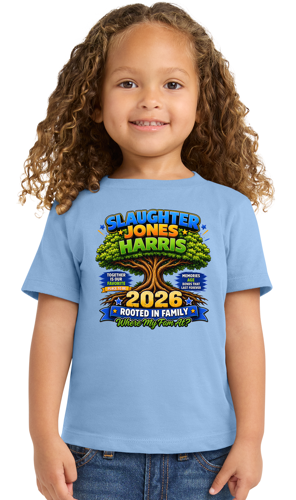Slaughter, Jones and Harris familly reunion tshirt